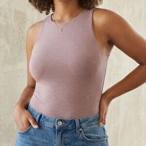 Express NWT Body Contour Bodysuit Size L Pink Sleeveless Sculpt Tank Top